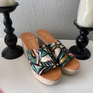 Dolce vita wedge heel sandals espadrilles 8